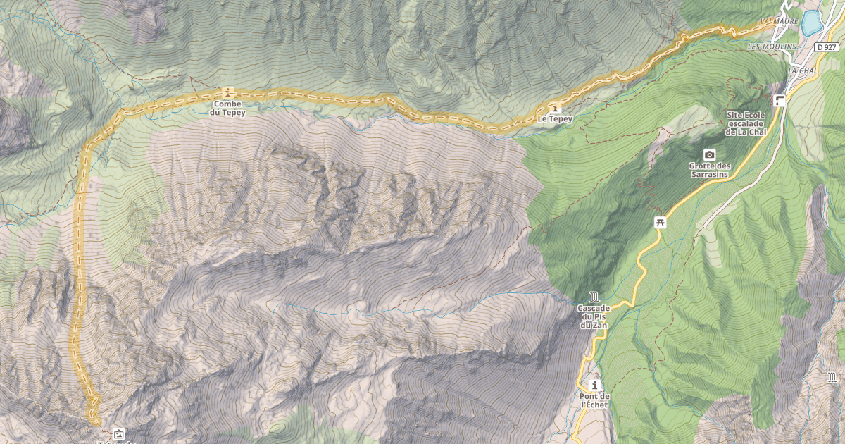 Map preview of Cime du Sambuis — Valmaure
