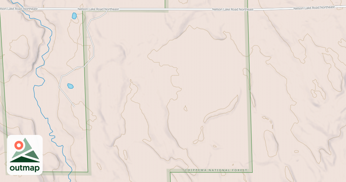 Map of NELSON LAKE SPUR B