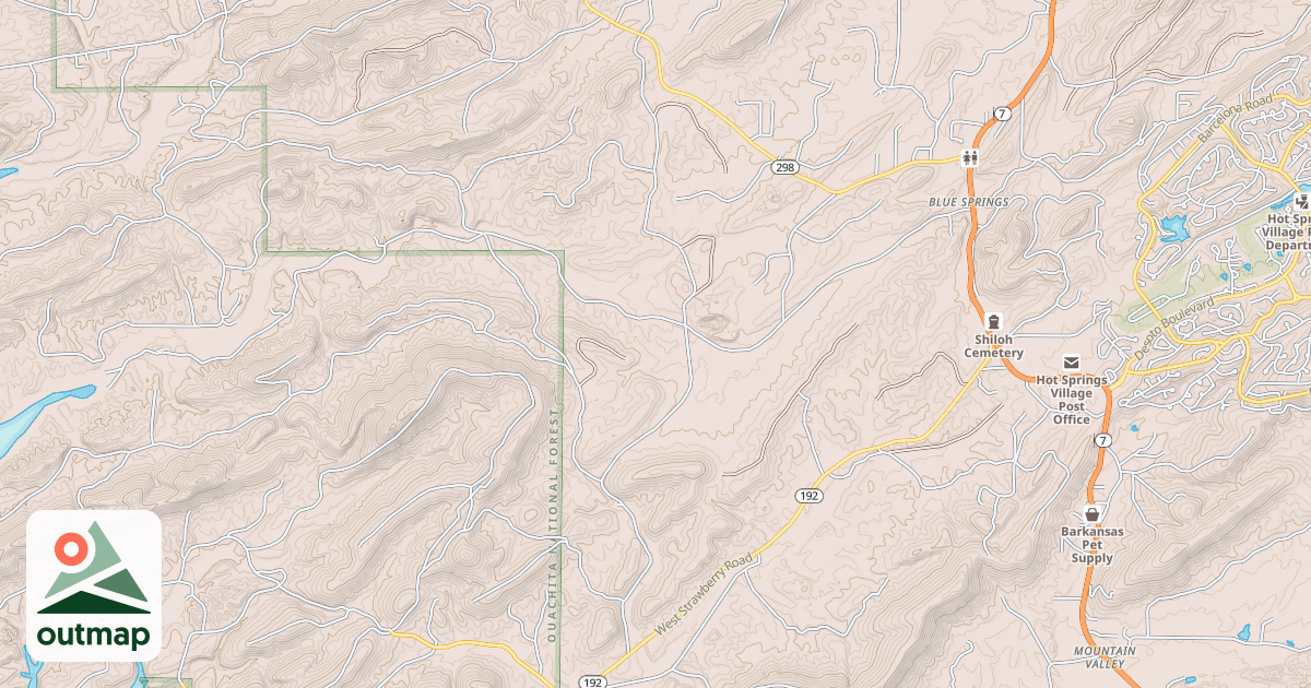 Map of USFS Motor Vehicle Use Map Roads {F39DBFD7-46ED-49AE-9DD6-EF6456A795D0}