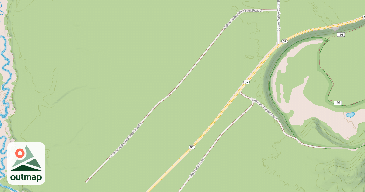 Map of GALENA VALLEY MILL CREEK A