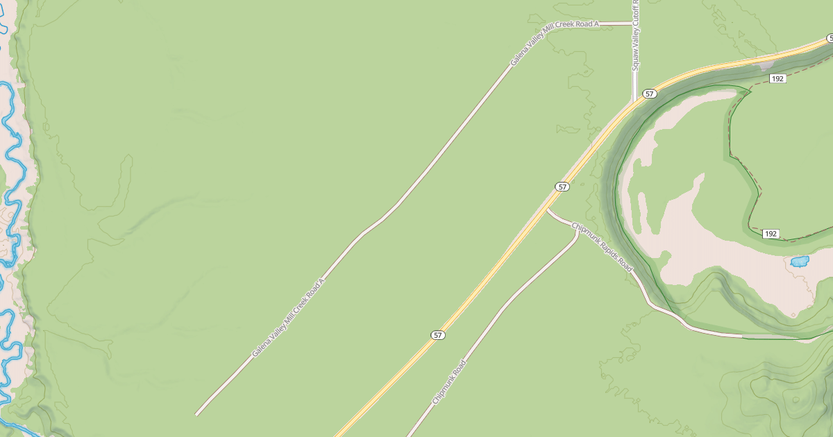 Map preview of GALENA VALLEY MILL CREEK A