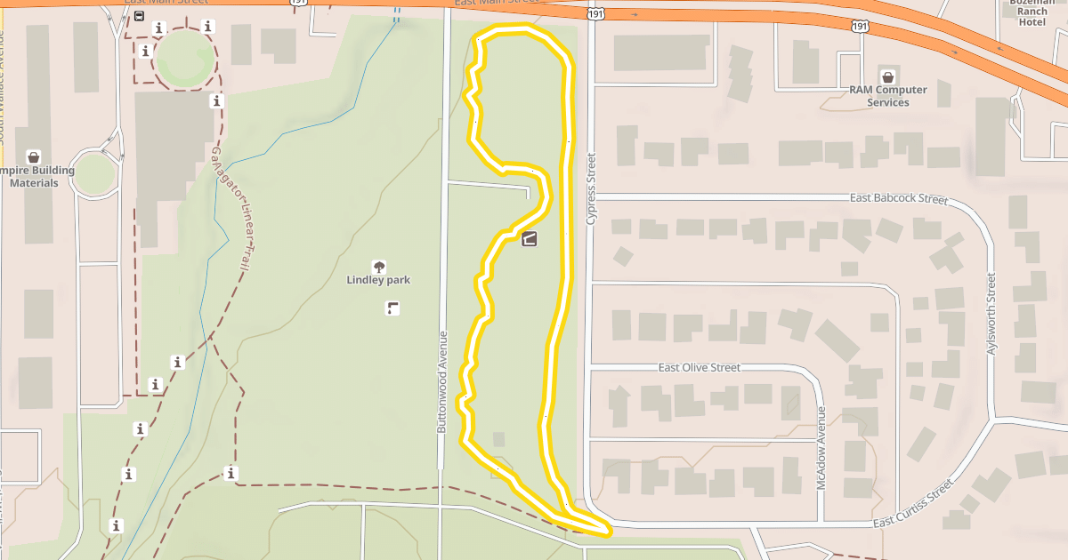 Map preview of Lindley Pavilion Loop