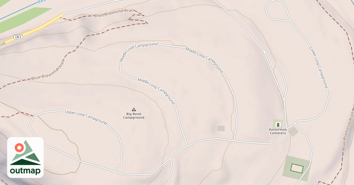 Map of BIG BEND CG SPUR D