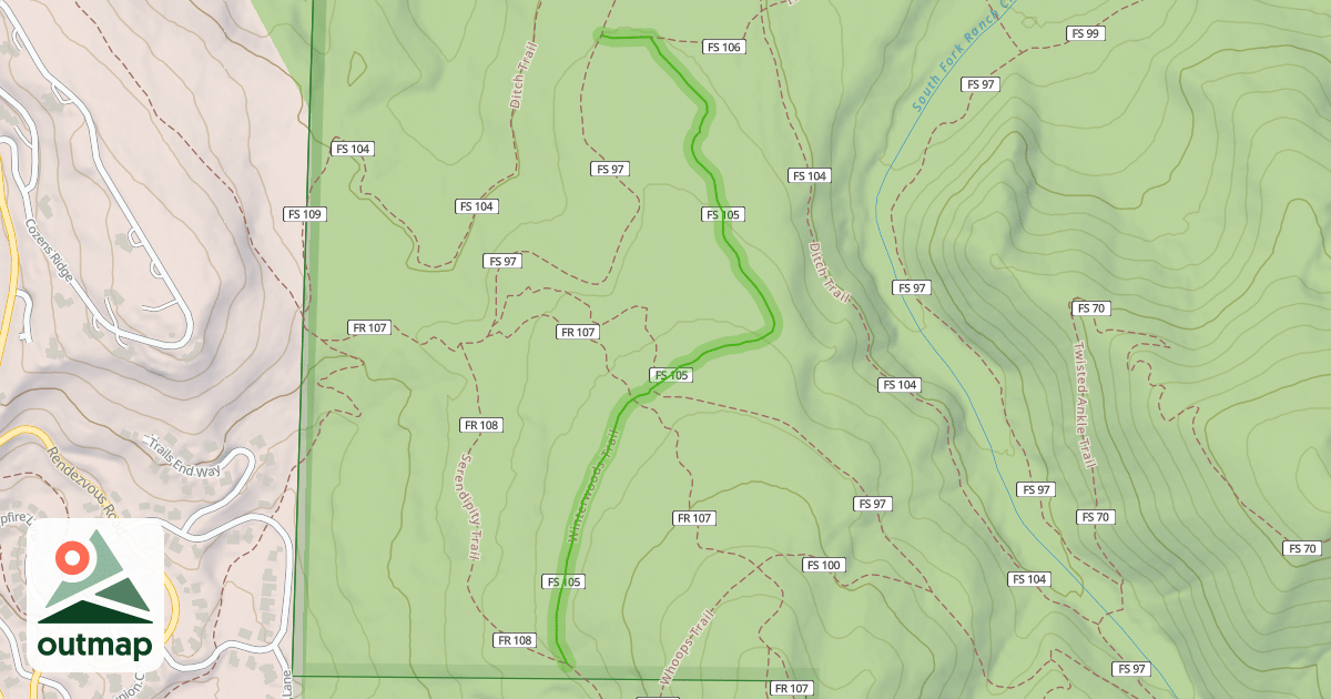 Map of Winterwoods Trail