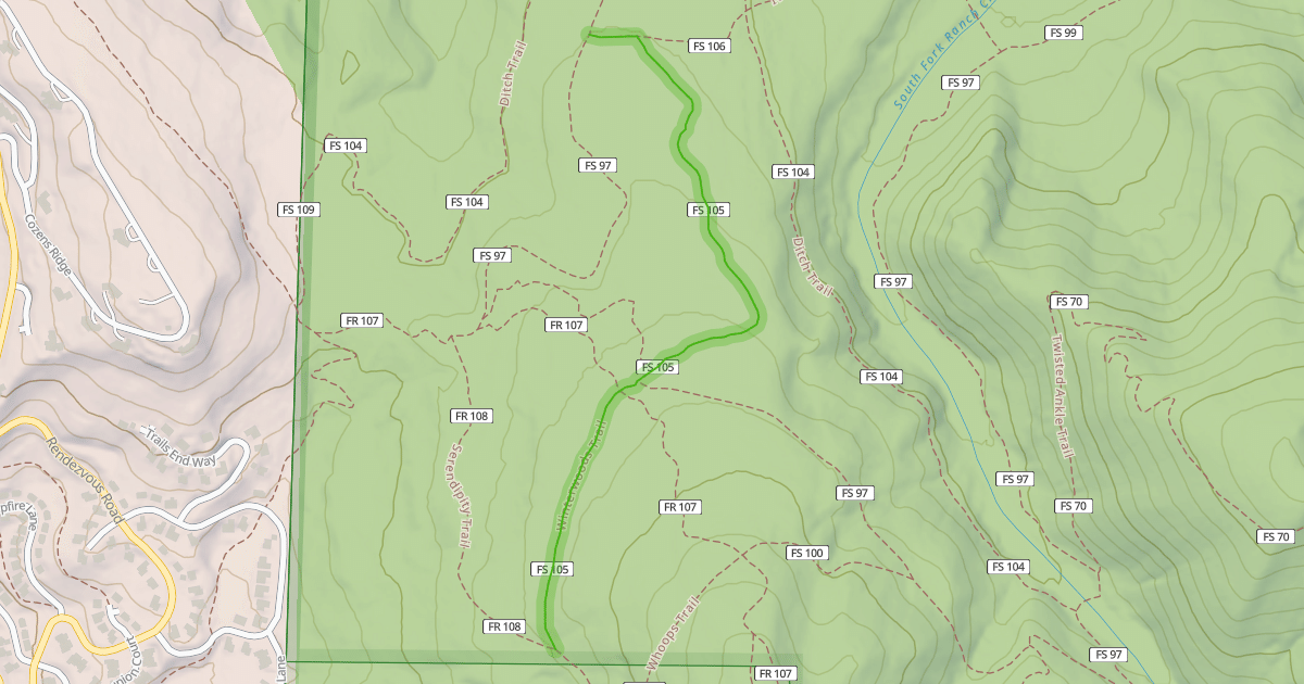 Map preview of Winterwoods Trail