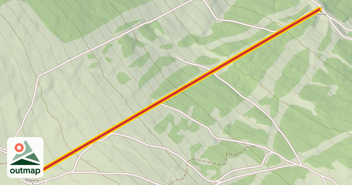 Map of Péborny 1