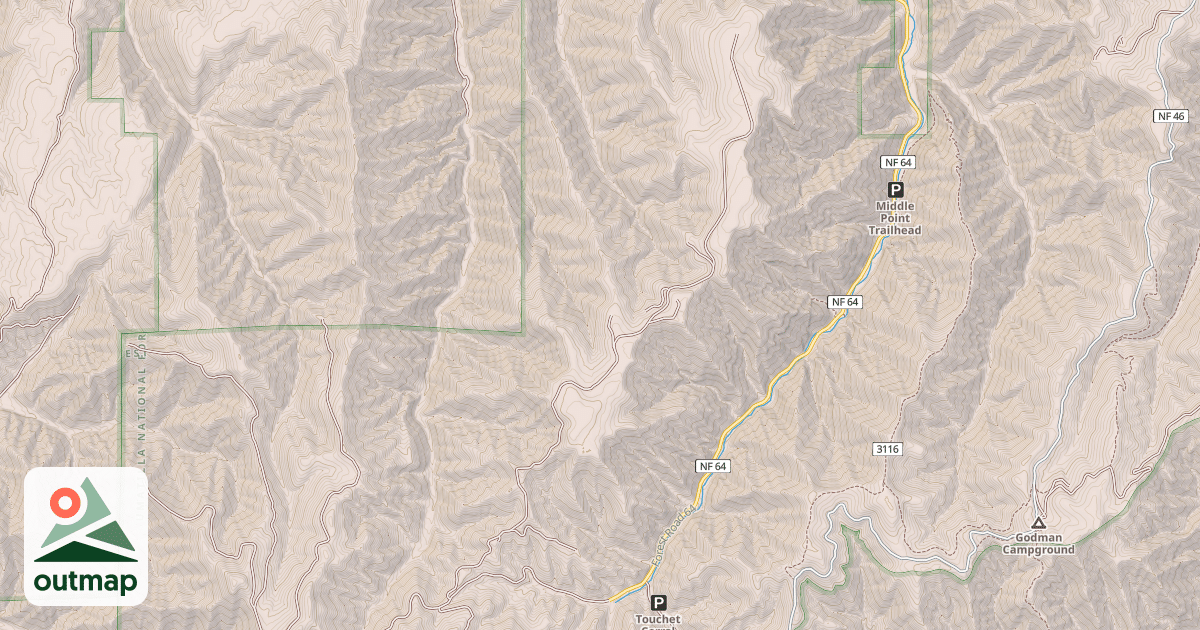 Map of CHASE MTN