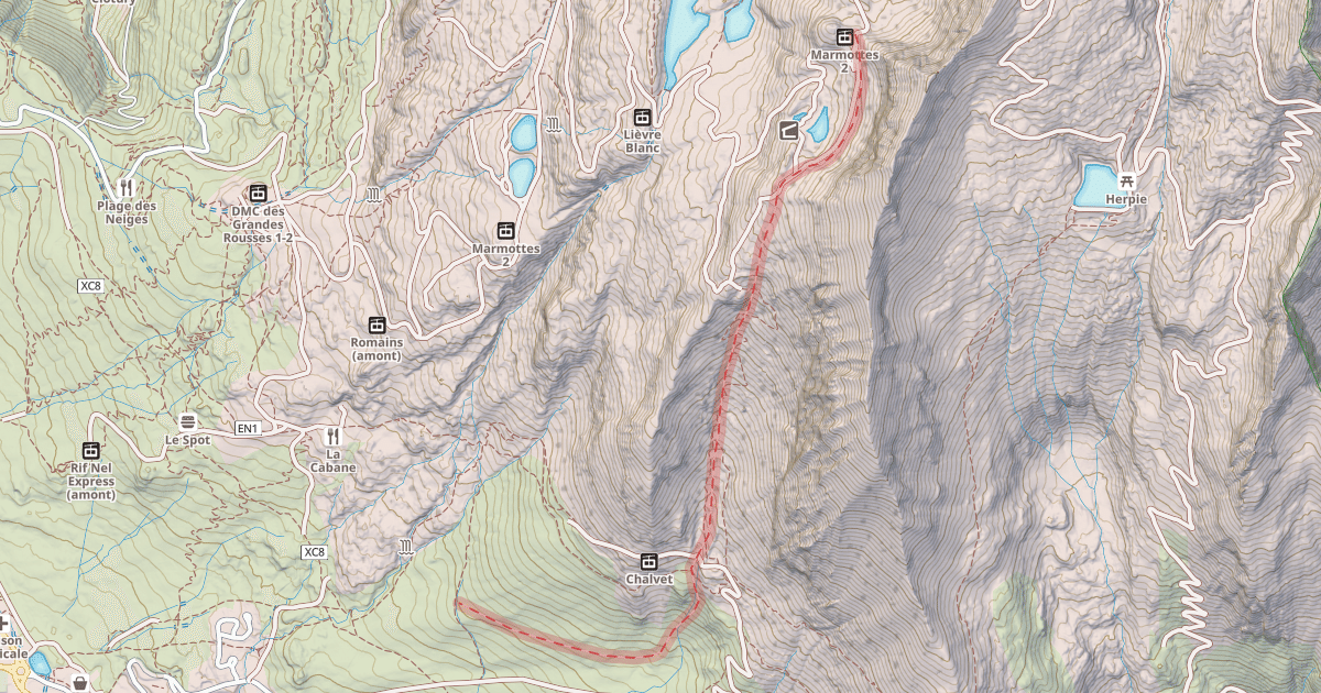 Map preview of Combe Charbonnière