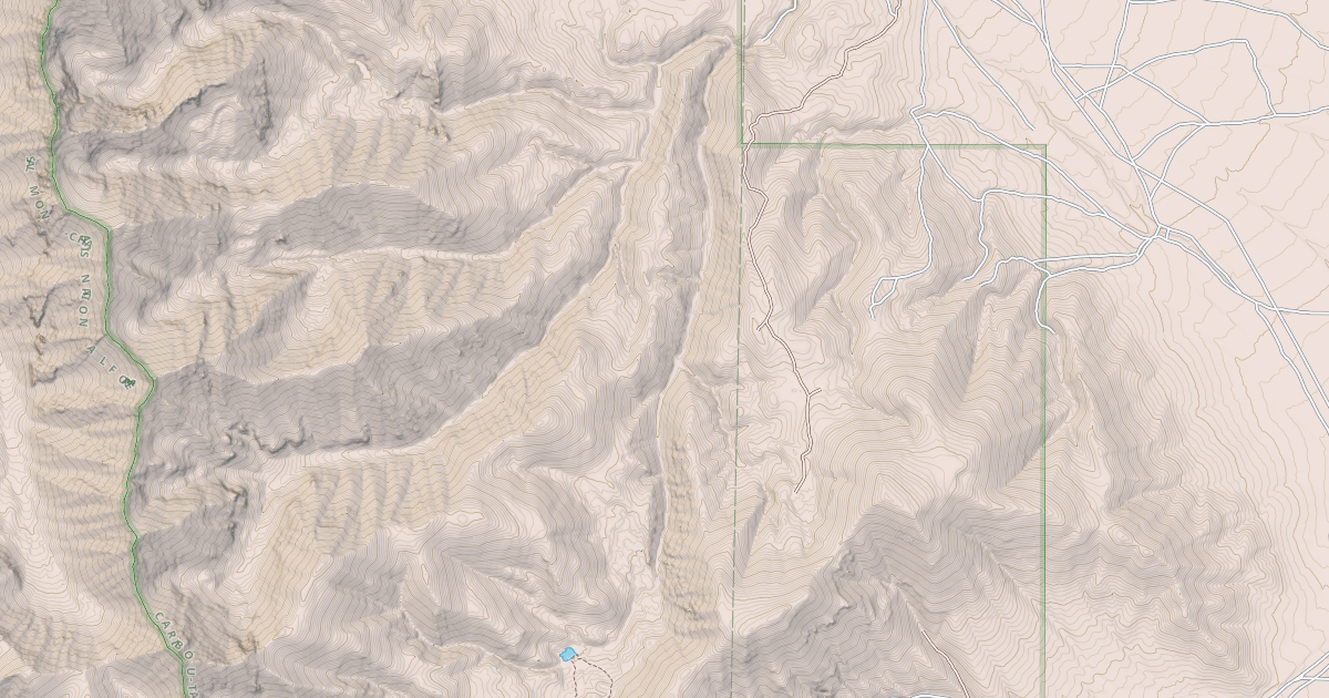 Map preview of Middle Fork Pass Creek