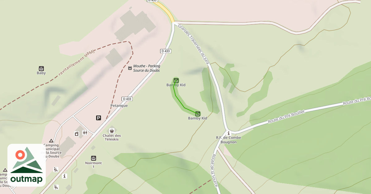 Map of Jardin d'enfants