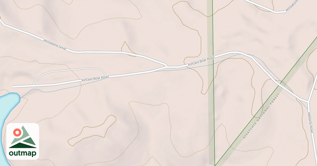 Map of KINCAID BOAT RAMP