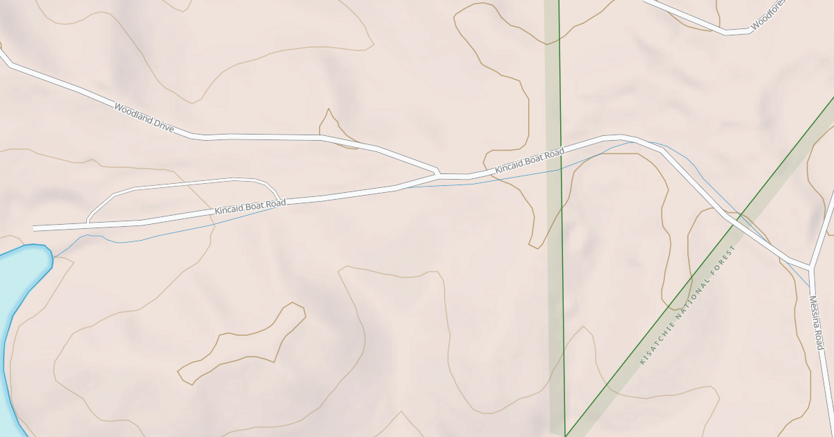 Map preview of KINCAID BOAT RAMP