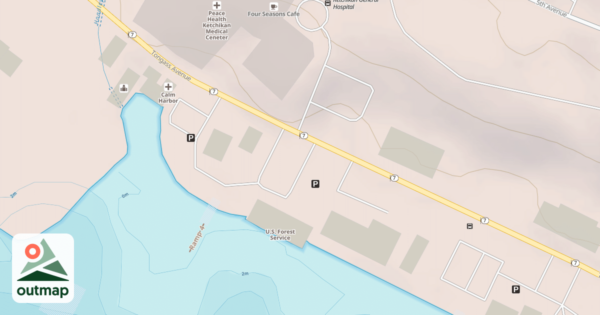 Map of KETCHIKAN ROAD PARKING LOT