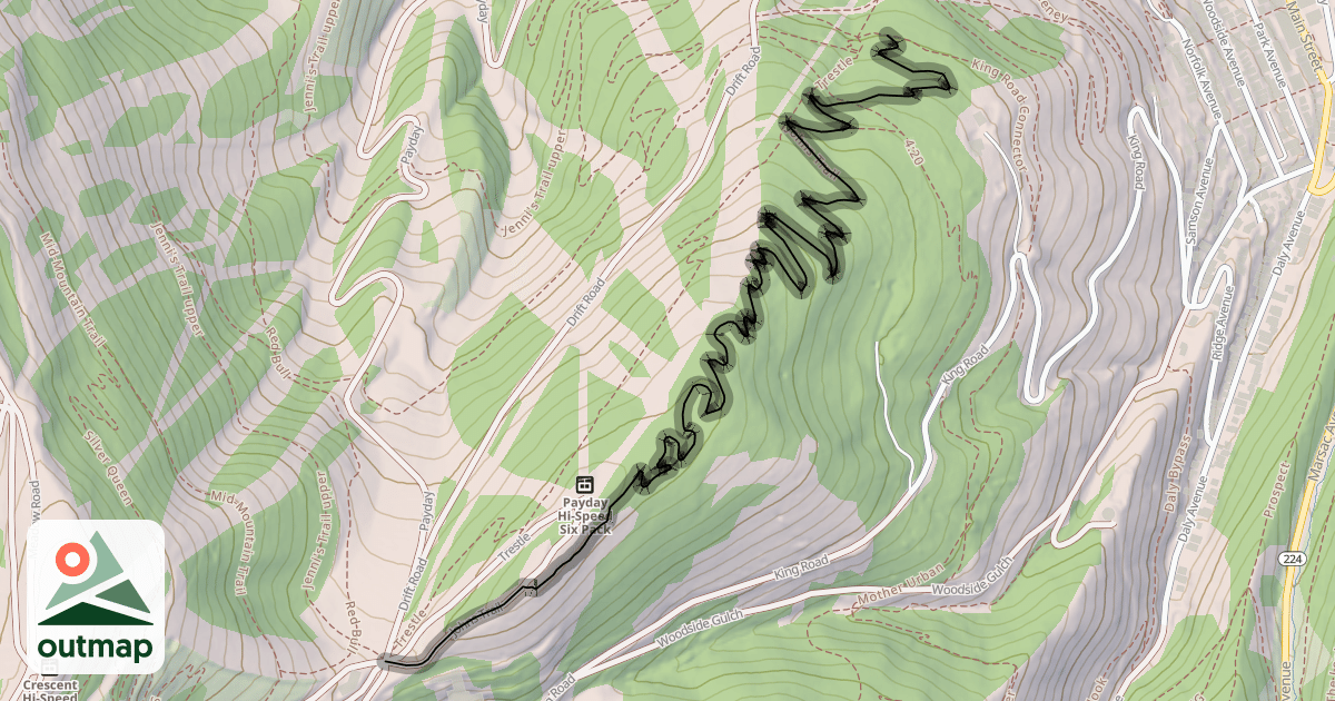 Map of Johns Trail