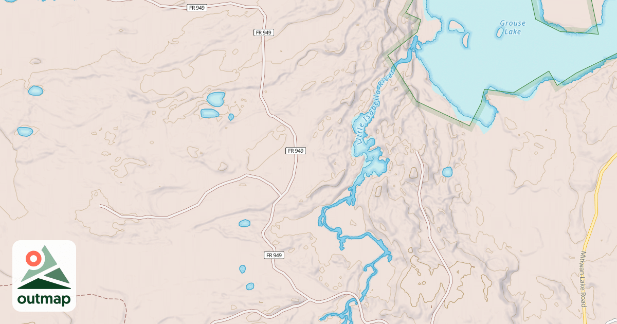 Map of LITTLE ISABELLA RIVER