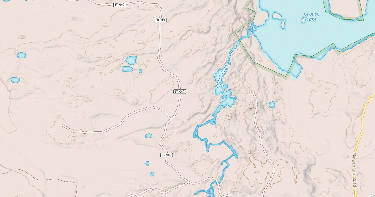 Map preview of LITTLE ISABELLA RIVER