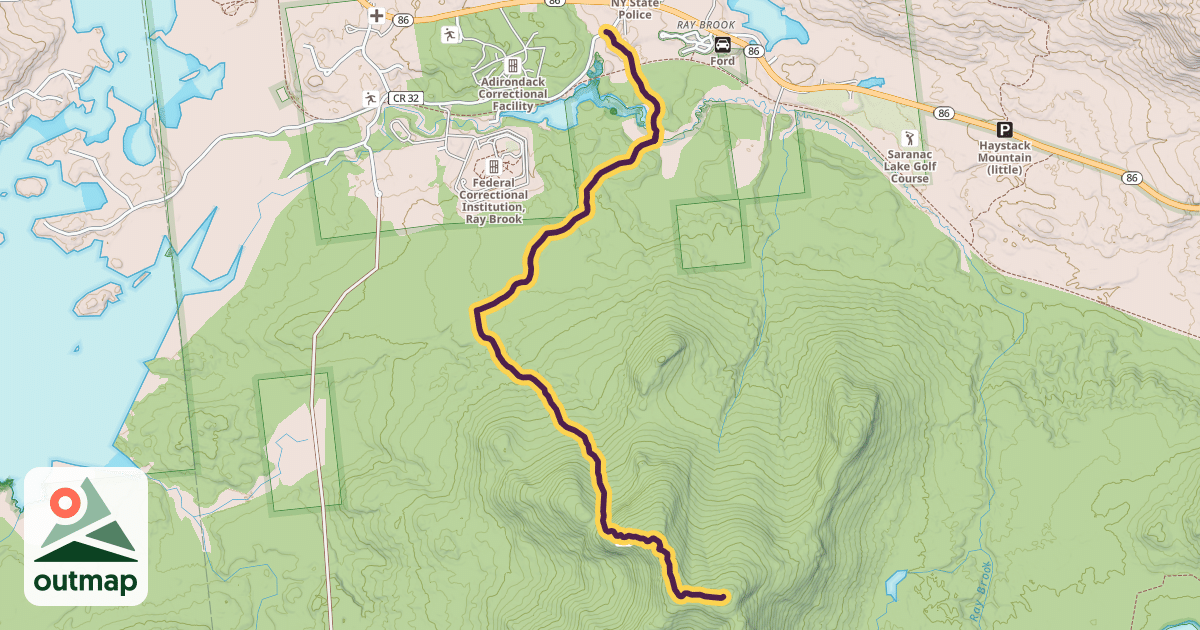 Map of Scarface Mountain Trail