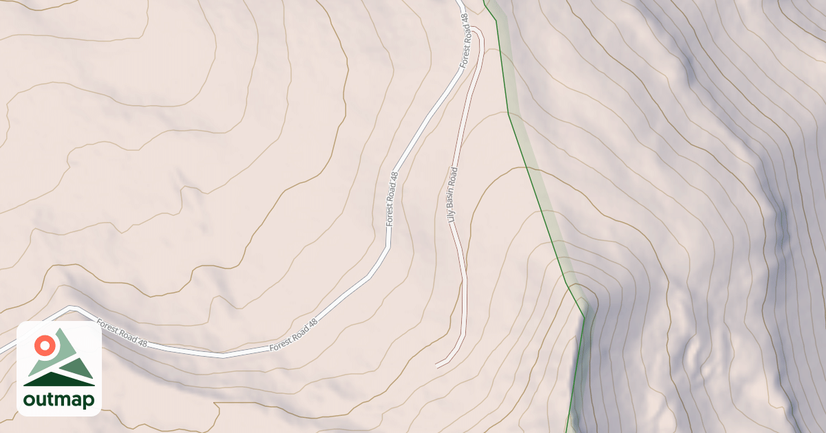 Map of LILY BASIN