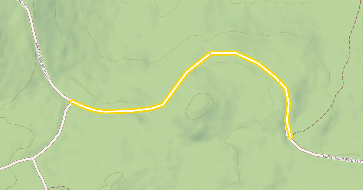 Map preview of Forest Road 9070-110