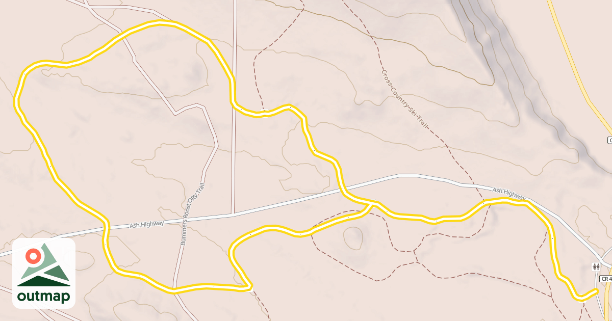 Map of Cross-Country Ski Trail