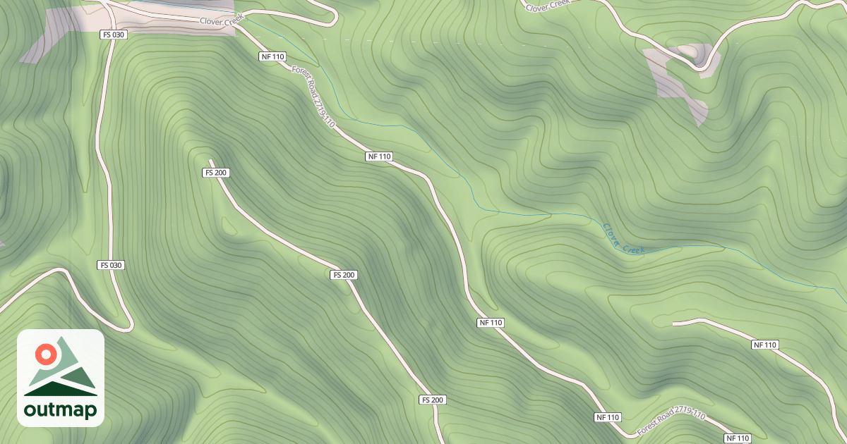 Map of - UPPER CLOVER T.S.