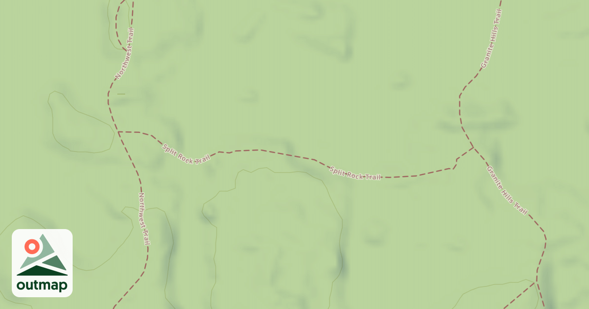 Map of Granite Hills Trail (Upper Loop)