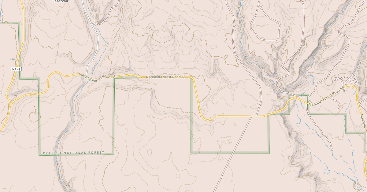 Map preview of USFS Motor Vehicle Use Map Roads {10CA7EBE-18FF-4473-9C35-D6689E29CA9A}