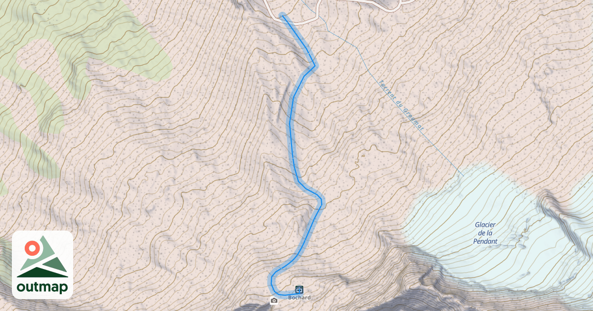 Map of Bochard Haut