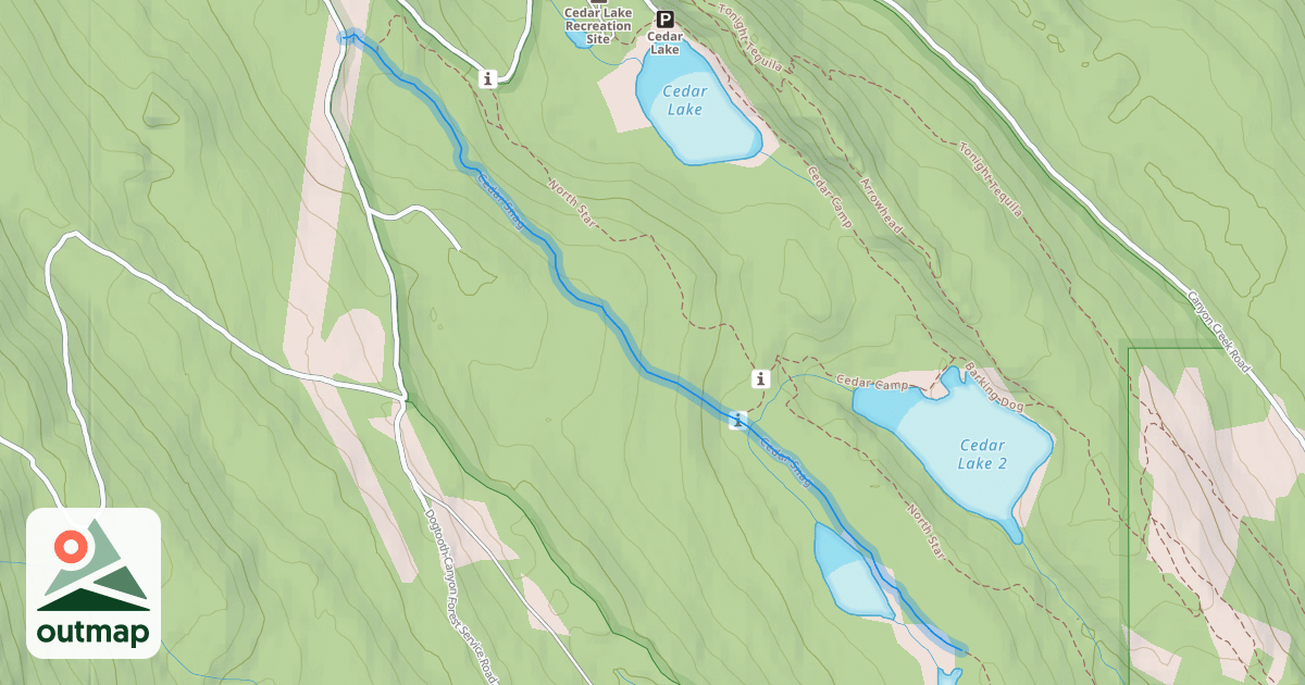 Map of Cedar Snag