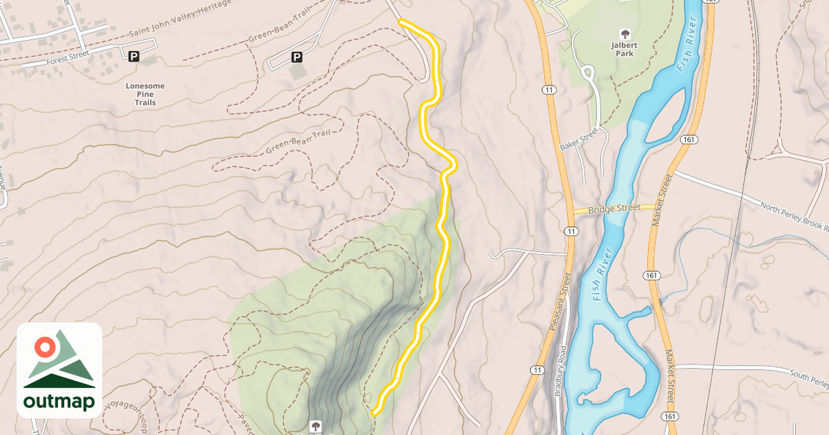 Map of Green Bean Trail