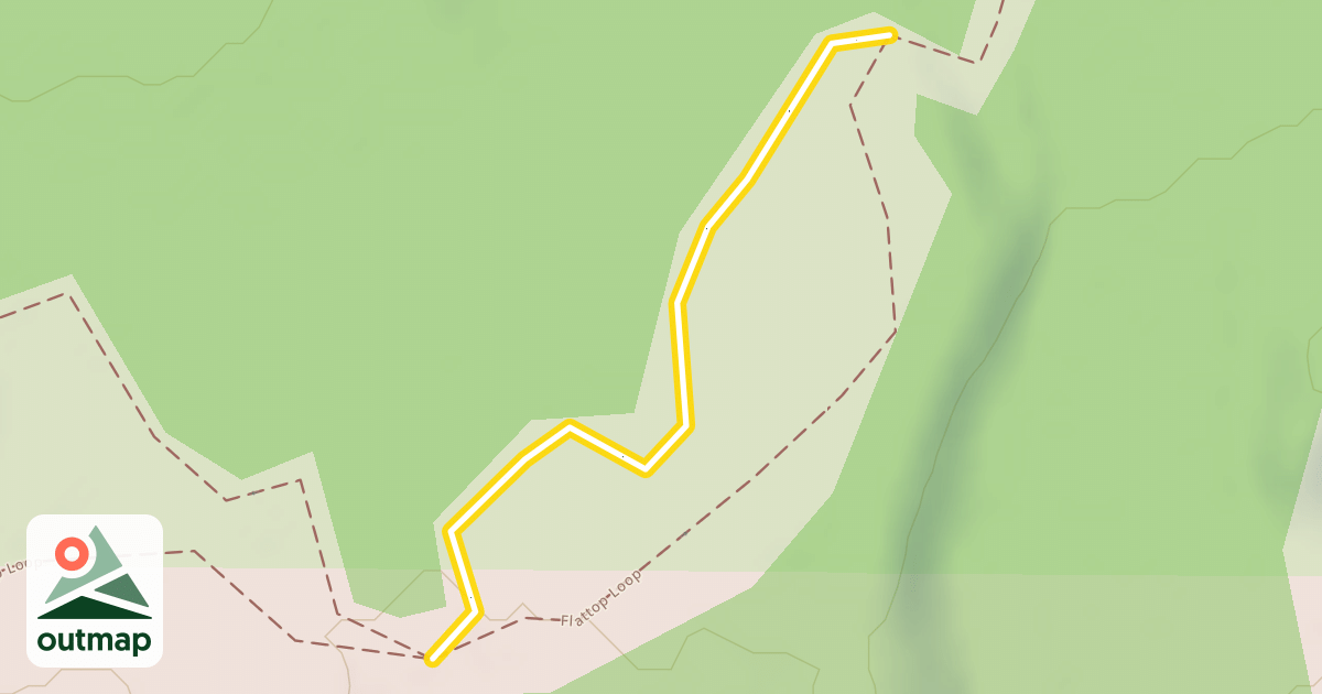 Map of Flattop Loop