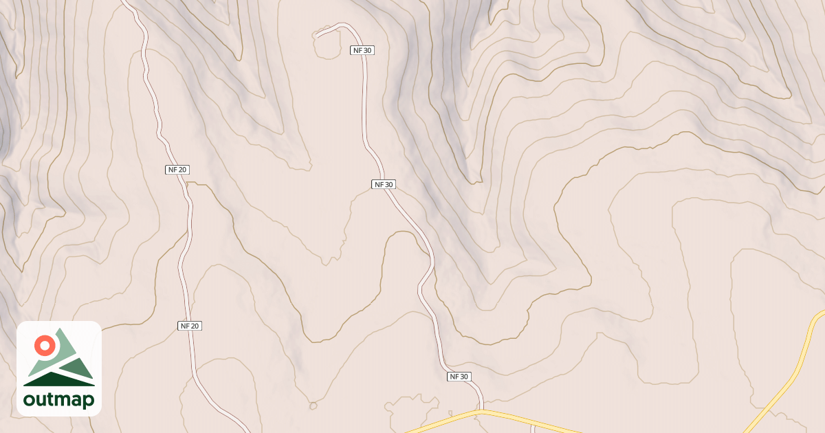 Map of USFS Motor Vehicle Use Map Roads {63088F16-1E0D-4B1F-96C4-E9A3F3709F36}