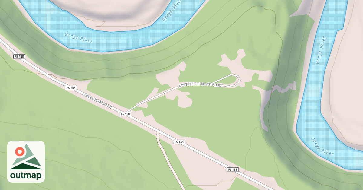 Map of MILEPOST 1.1 NORTH