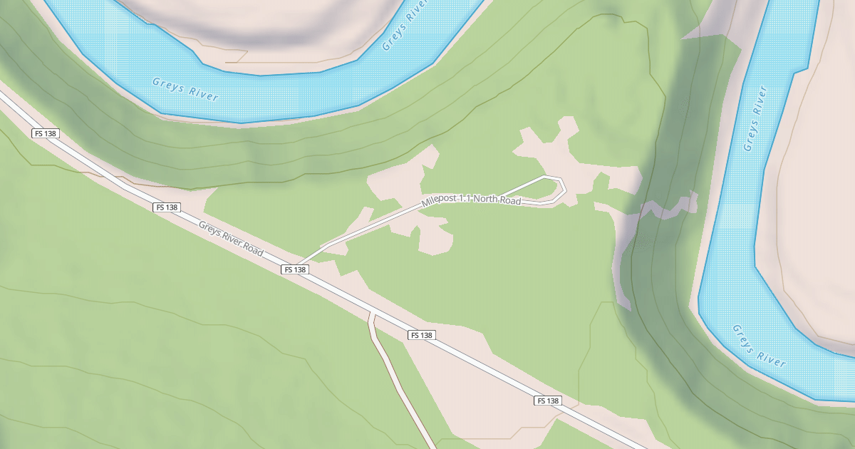 Map preview of MILEPOST 1.1 NORTH