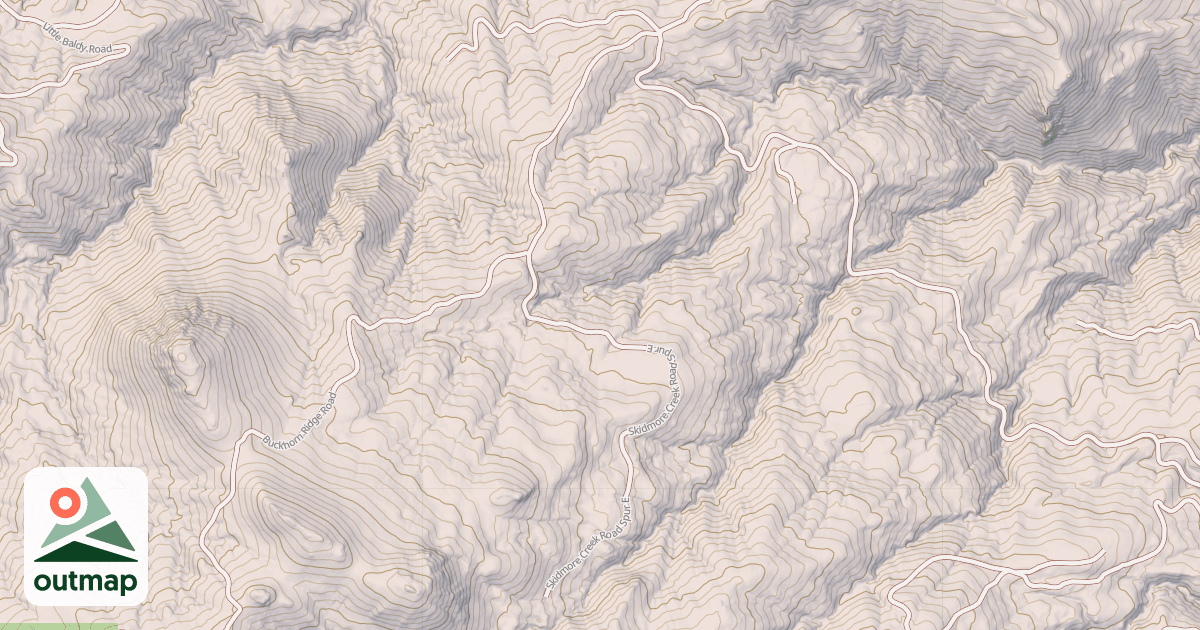 Map of SKIDMORE CREEK SPUR E