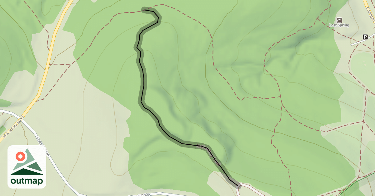 Map of McConkey Trail