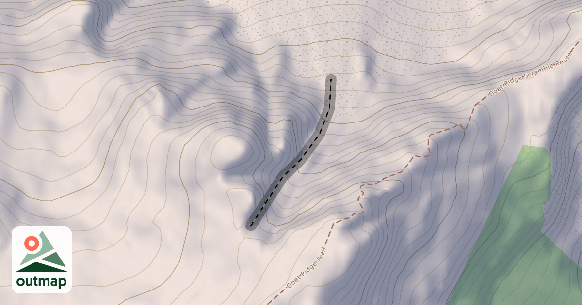 Map of Goat Couloir