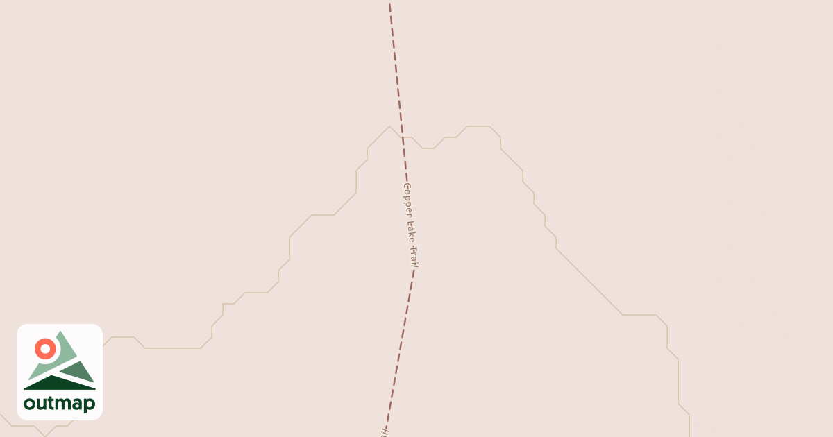 Map of Copper Lake Trail