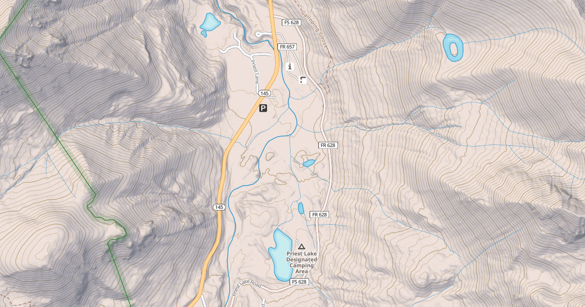 Map preview of PRIEST LAKE