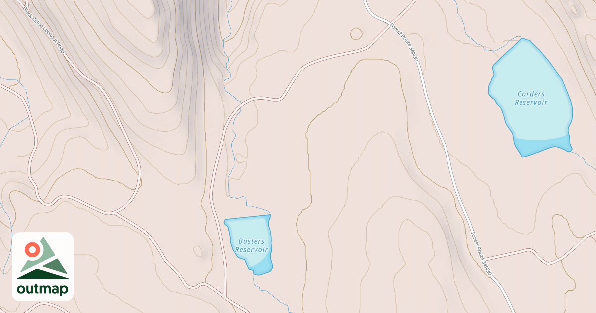 Map of BUSTER RESERVOIR