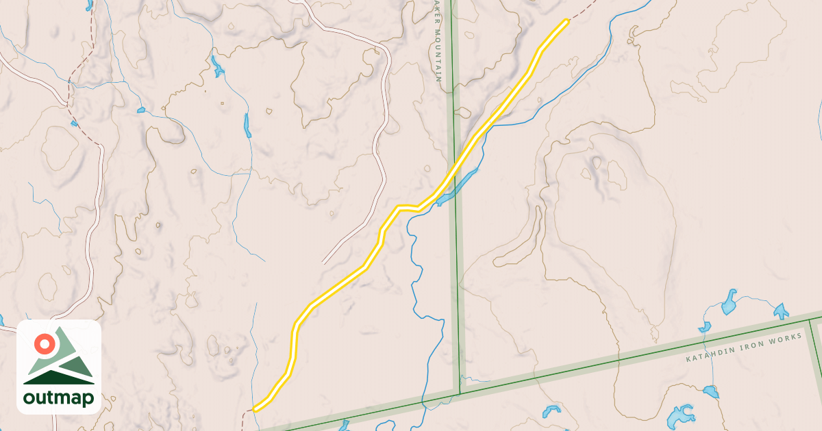 Map of Pleasant River Trail