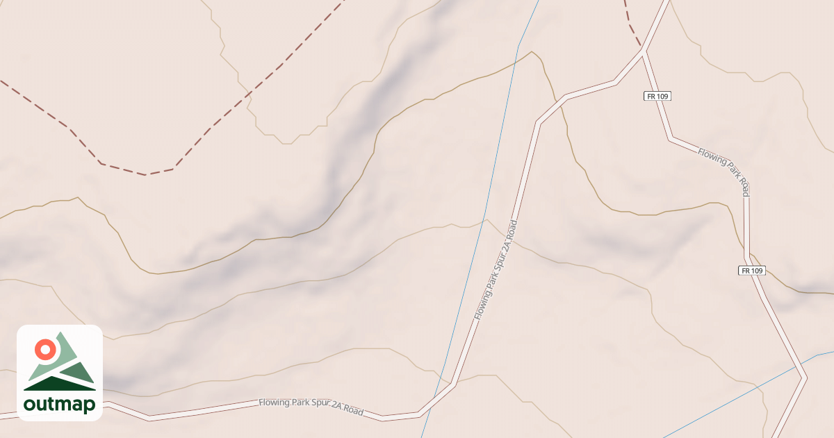Map of FLOWING PARK SPUR 2A