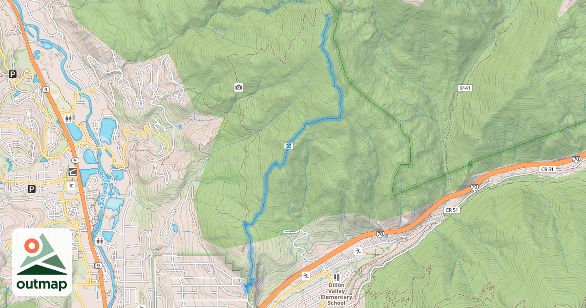 Map of Ptarmigan Pass Trail