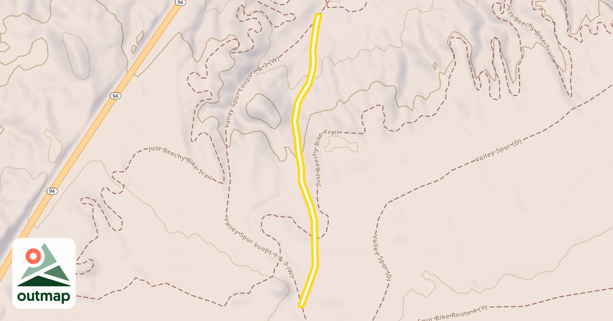 Map of Valley Spur (D)
