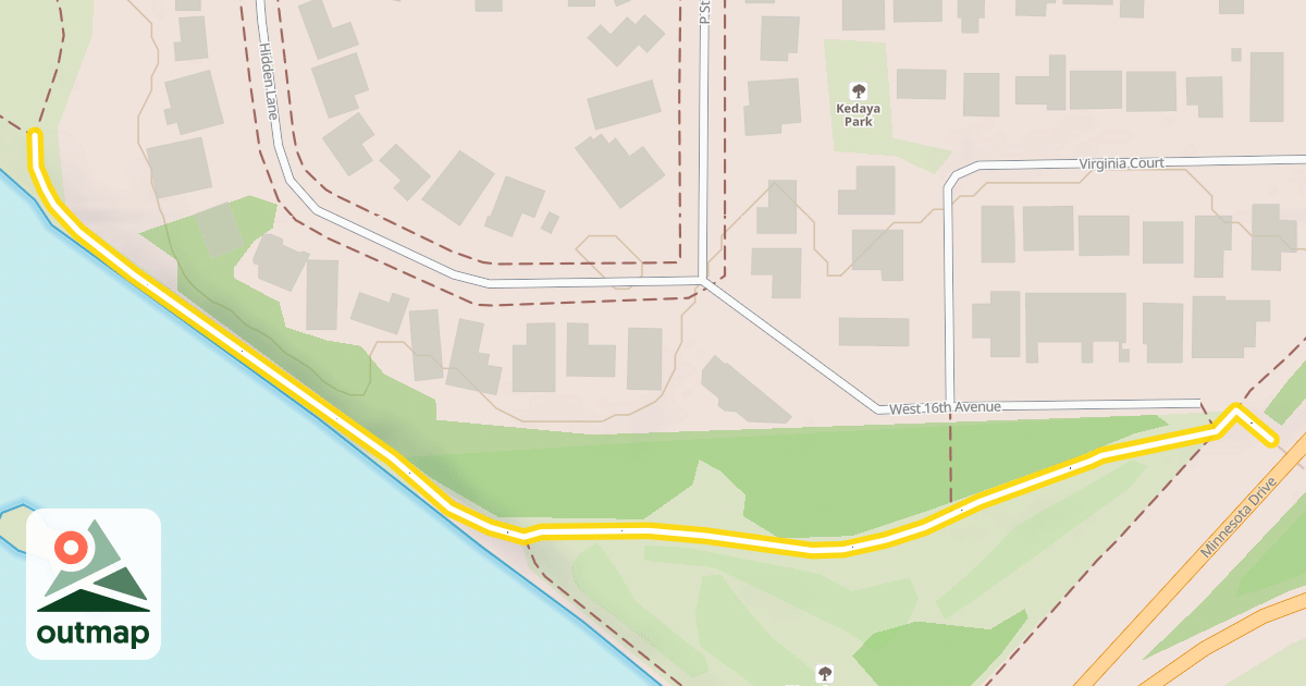 Map of Chester Creek Trail