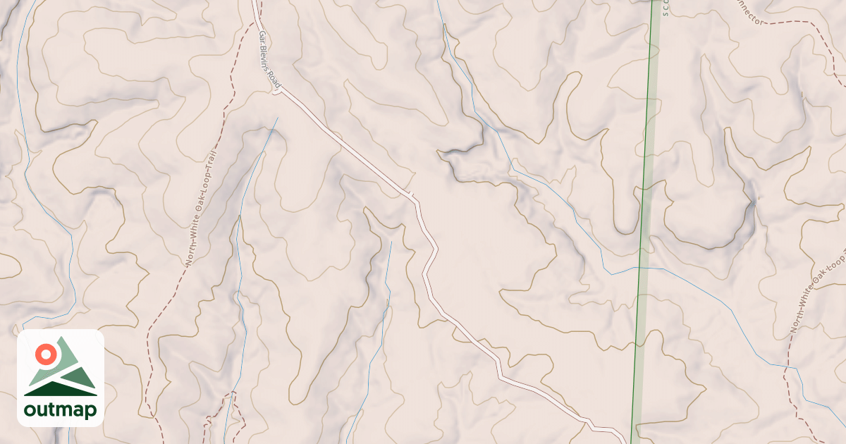 Map of Gar Blevins Multiple Use Trail (Aka Gar Blevins Road) (Segment A)