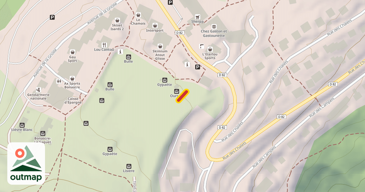 Map of Piou Piou