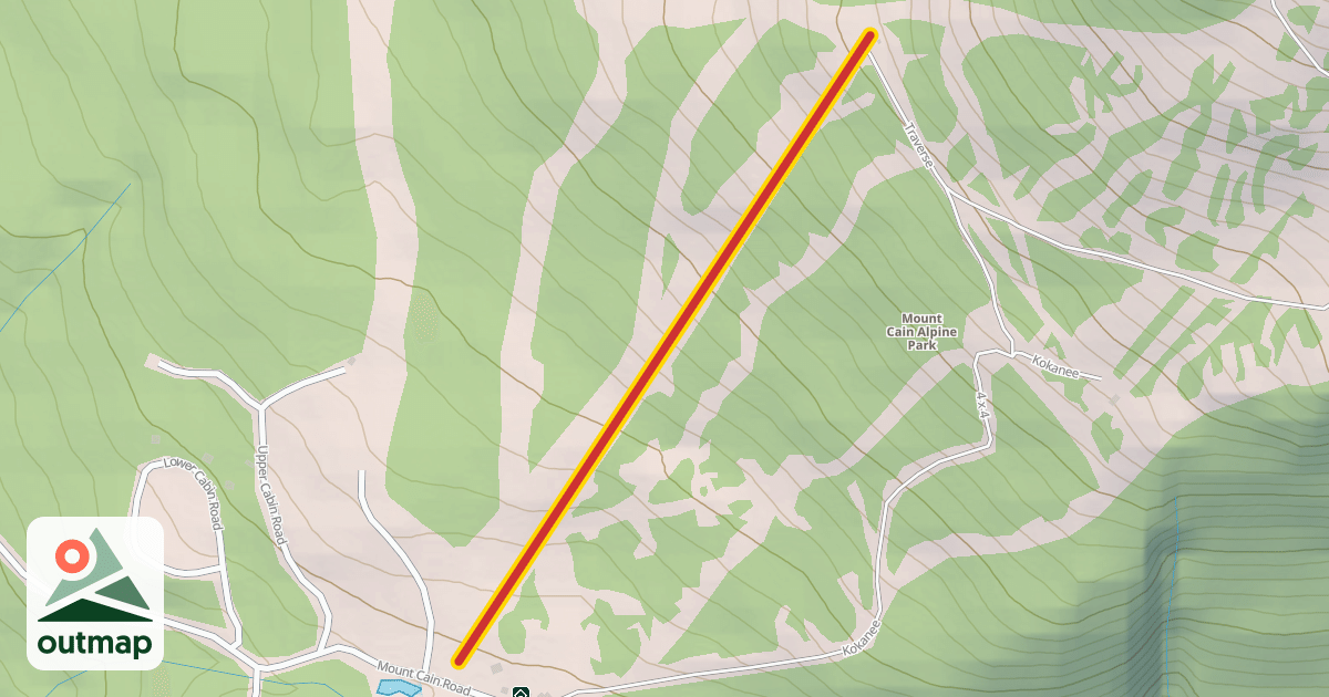 Map of Lower T Bar