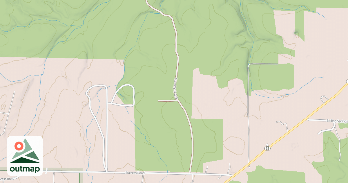 Map of EAST END CREEK