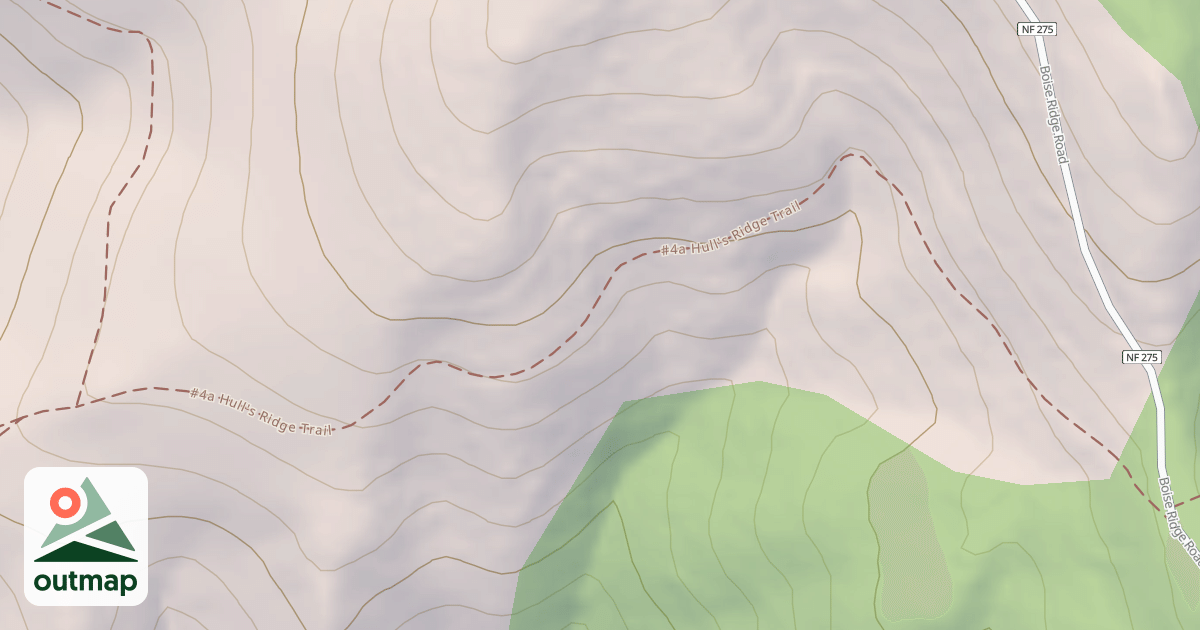 Map of HULLS RIDGE
